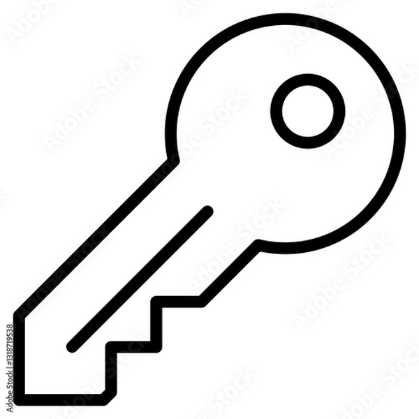 Fototapeta Key Icon