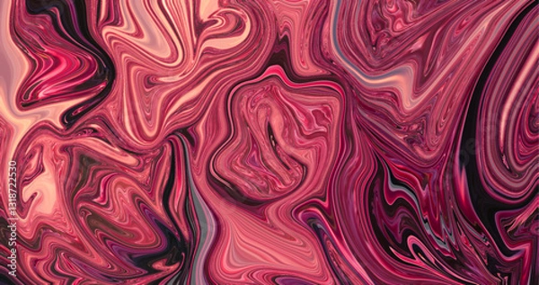 Obraz A background illustration featuring a maroon wave pattern