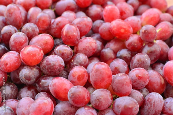 Obraz czerwone winogrona