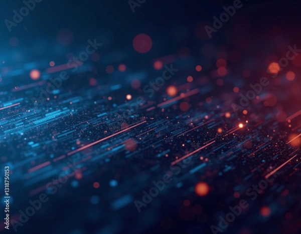 Obraz abstract  digital waves - techno background