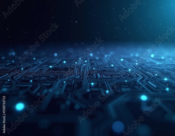 Obraz abstract  digital waves - techno background