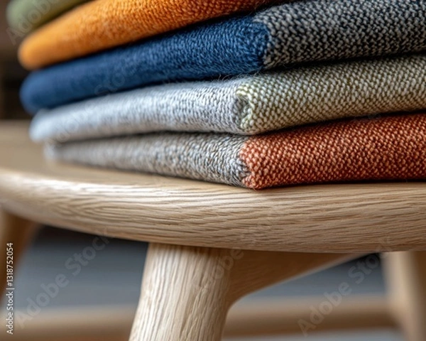 Fototapeta Enhance your online fabric shopping experience This image highlights an interactive feedback section on a modern e-commerce website, showcasing customer reviews and ratings for diverse textile