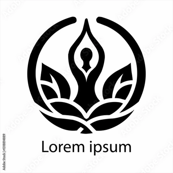 Obraz Yoga logo template design