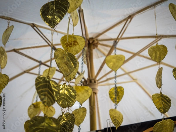 Obraz Golden Peepul Leaf