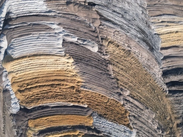 Obraz Abraumhalden, Tagebau Garzweiler, Luftbild