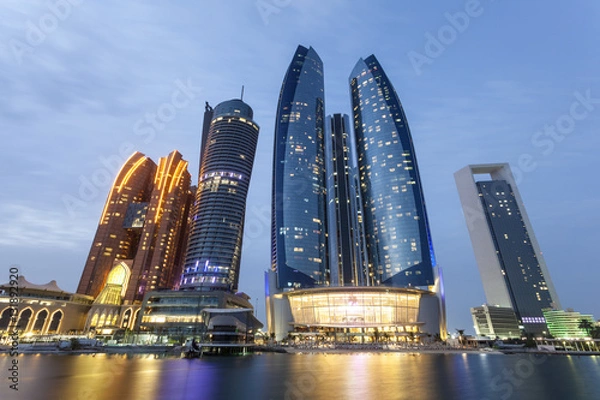Obraz Etihad Towers w Abu Zabi, Zjednoczone Emiraty Arabskie