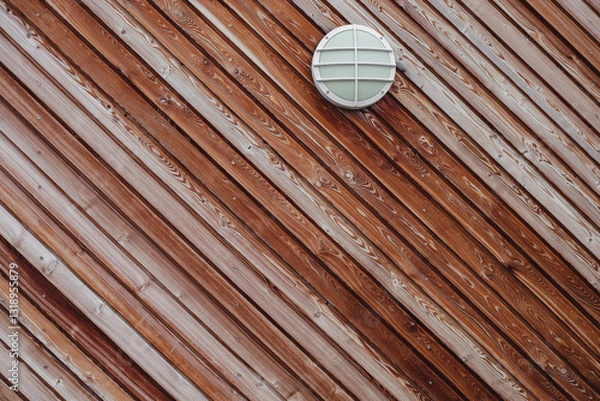 Obraz Bretterwand mit lampen