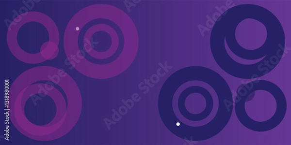 Fototapeta Minimal geometric background. Dynamic shapes composition. Vector illustration