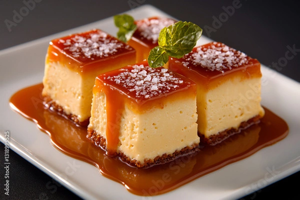Fototapeta  classic caramel pudding