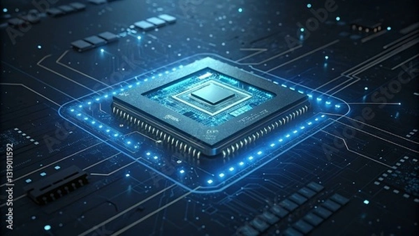 Fototapeta GPU network