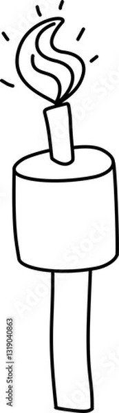 Obraz Eid pelita doodle