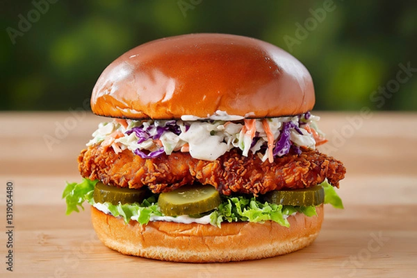 Obraz  fried chicken burger