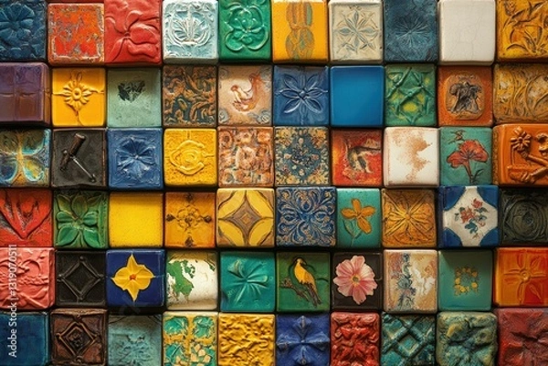 Fototapeta Spanish culture, like flamenco dancers and vibrant tiles, blending natures and dessert into a captivating visual feast