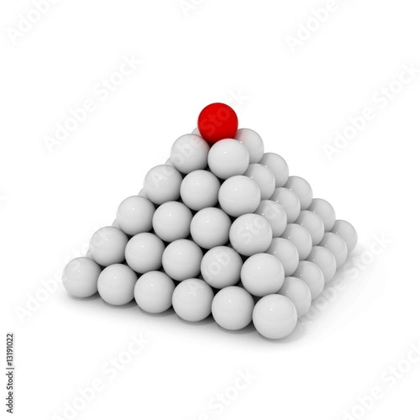 Obraz balls in pyramid