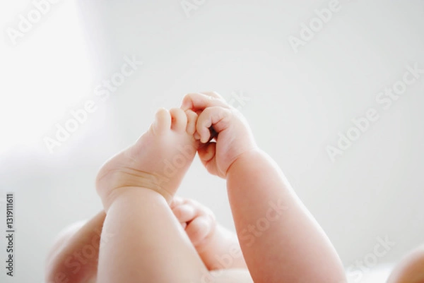 Obraz 赤ちゃんの手と足