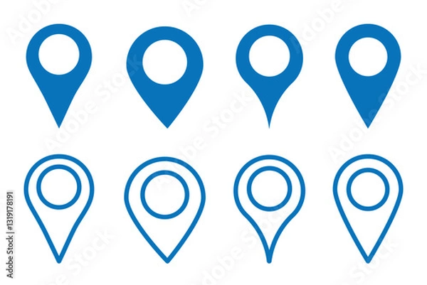 Fototapeta Location icon. Map pin icon set. location marker. location pin. Map pin icon vector illustration eps 10.