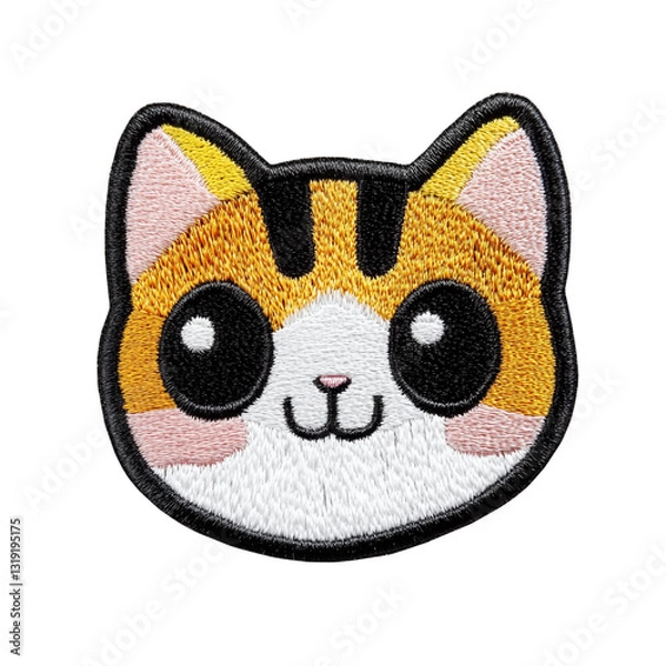 Obraz Cute Cat iron-on fabric patch