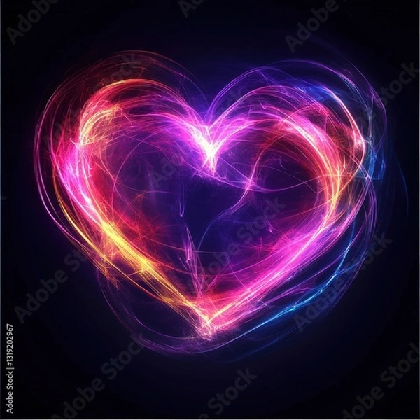 Obraz HEART LINES WITH INSIDE EMPTY VBACGROUND