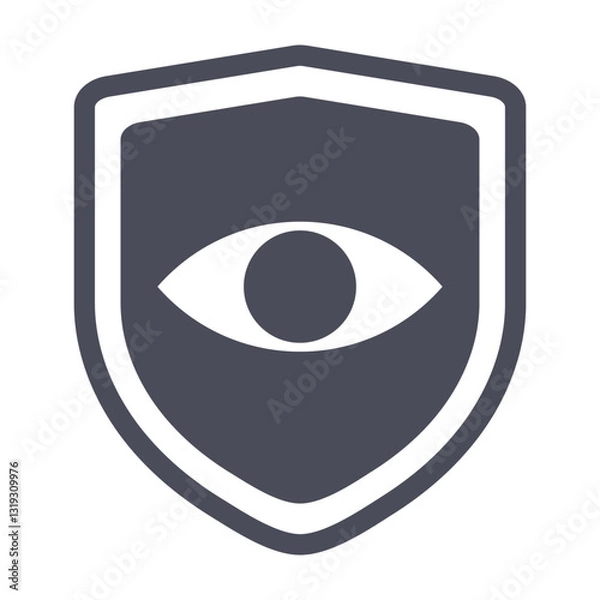 Fototapeta Eye Lock Icon for Private and Secure Access to Data