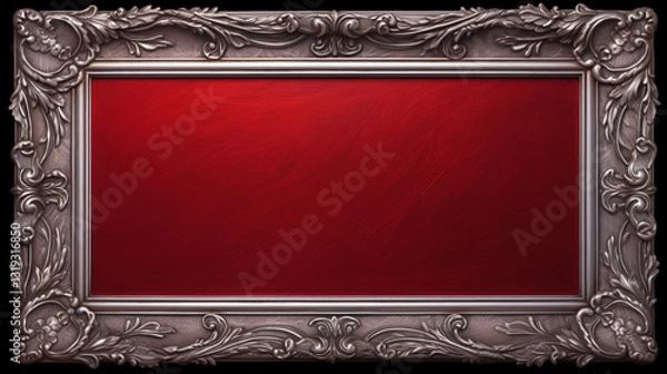 Obraz metallic engraved frame, AI generated image
