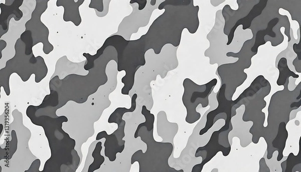 Obraz Gray Camouflage Pattern Background Texture Image