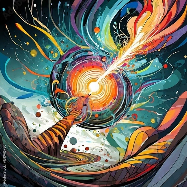 Obraz abstract fractal background