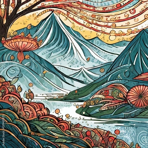 Obraz seamless pattern with flowers