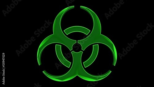 Fototapeta green biohazard
