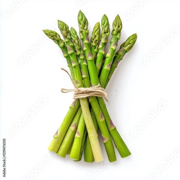 Fototapeta Harvesting Fresh Asparagus Farm Field Food Photography Natural Light Close-Up Healthy Eating Concept