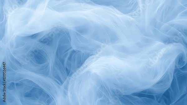 Fototapeta Abstract Light Blue Translucent Fabric Texture