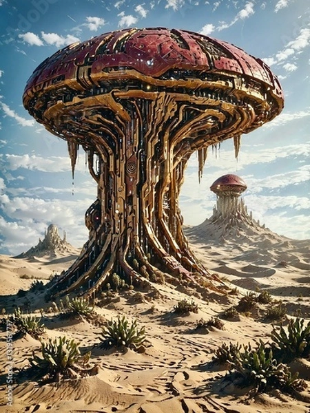 Obraz The Metallic Dunes of an Alien World