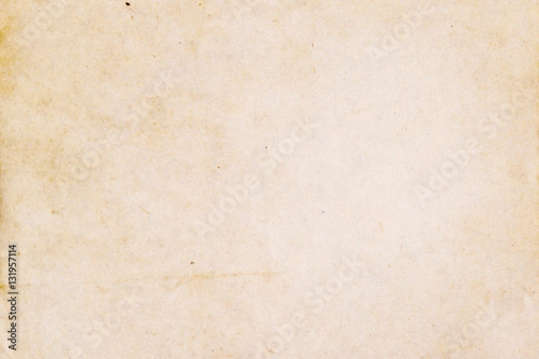 Fototapeta old yellow paper texture with spots.