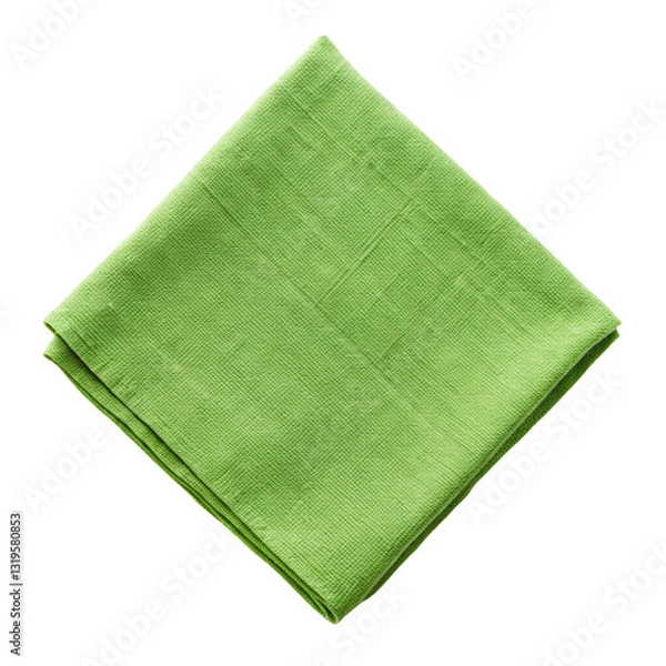 Obraz green towel isolated on white