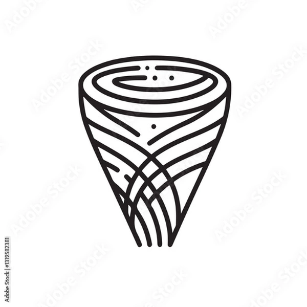 Obraz Simple outline minimal pattern or texture