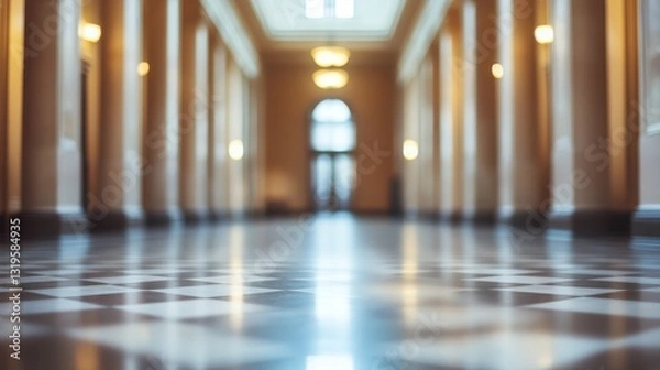 Obraz Blurred courthouse area background