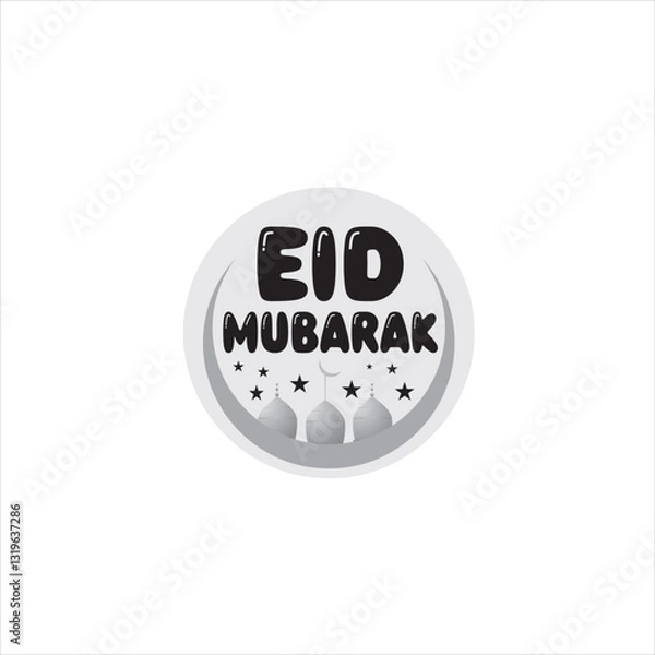 Fototapeta Eid Mubarak vector image design icon element