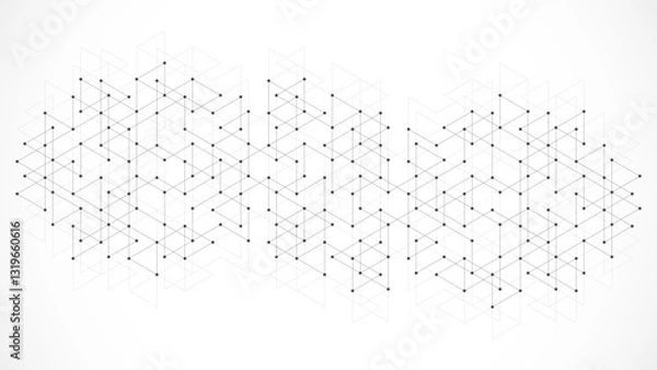 Fototapeta Creative idea of modern design with abstract geometric background. Minimalistic vector texture with linear pattern