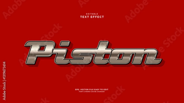 Fototapeta 3d text automotive, editable text gold effect