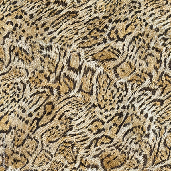 Fototapeta Seamless patterned texture of animal skin, animal print.