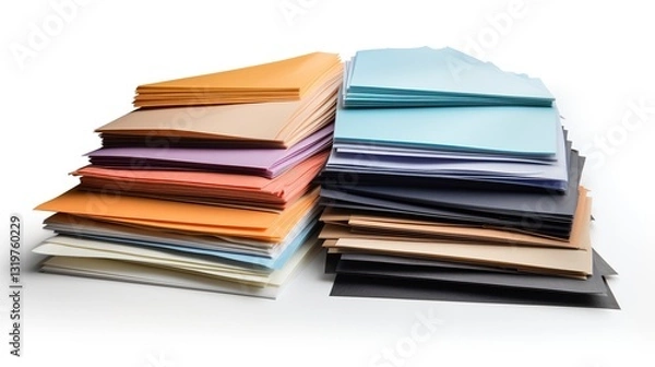 Fototapeta A photo of Paper Samples