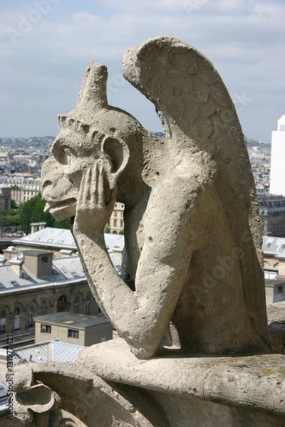 Obraz Gargoyle, Notre Dame, Paris