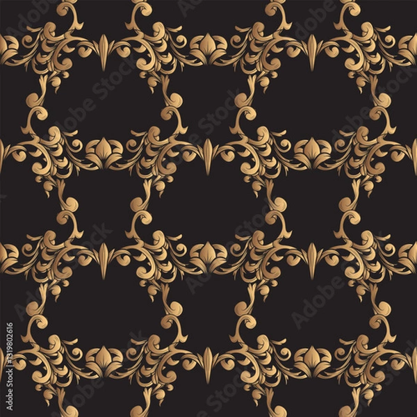 Obraz Luxurious Victorian Ornament Seamless Pattern