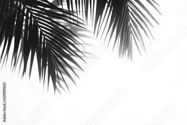 Fototapeta A serene scene of a person's shadow walking in a peaceful environment