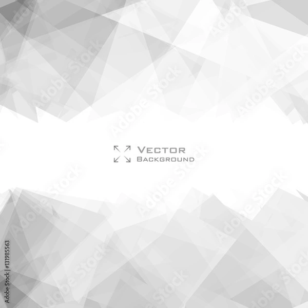 Fototapeta Lowpoly Trendy Background with copyspace. Vector illustration. Used opacity layers