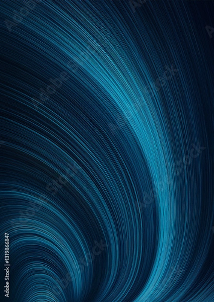 Obraz Abstract blue background with lines, wallpaper 