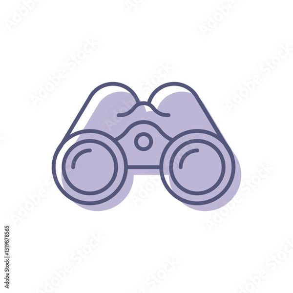 Fototapeta Binoculars Vector icon