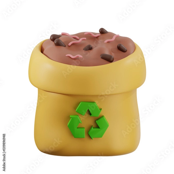 Fototapeta 3D Recycled Compost Bin