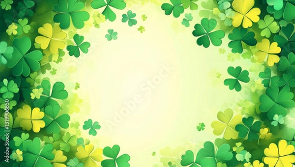 Fototapeta Saint Patrick's day abstract background 
