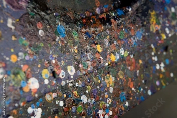 Obraz Paint spatters. Paint splashes. Different colors.