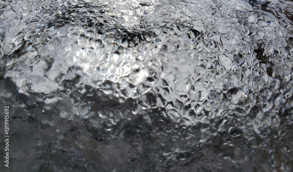 Fototapeta Stained Glass Texture Background Cracked Surface Gray Texture Pattern of Ice 